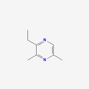 Pyrazine, 2-ethyl-3,5-dimethyl- 분자 구조