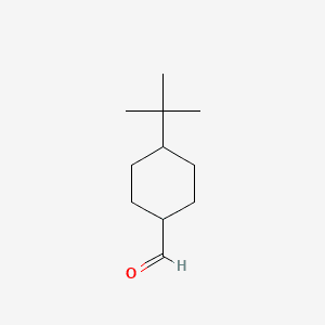4-TERT-BUTYLCYCLOHEXANE CARBALDEHYDE 분자 구조