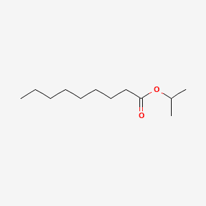 Nonanoic acid, 1-methylethyl ester 분자 구조