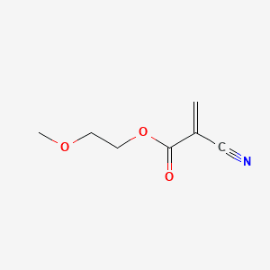 2-Propenoic acid, 2-cyano-, 2-methoxyethyl ester 분자 구조