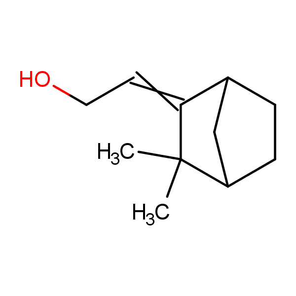 Ethanol, 2-(3,3-dimethylbicyclo[2.2.1]hept-2-ylidene)- 분자 구조