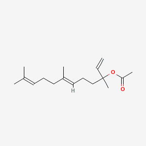 TRIMETHYLDODECATRIEN-3-YL ACETATE 분자 구조