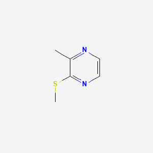 Pyrazine, 2-methyl-3-(methylthio)- 분자 구조