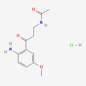 ACETYL METHOXYKYNURENAMINE HCL 분자 구조