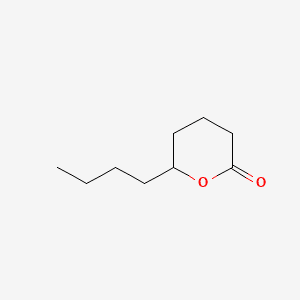 2H-Pyran-2-one, 6-butyltetrahydro- 분자 구조