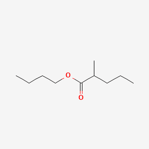 Valeric acid, 2-methyl-, butyl ester 분자 구조
