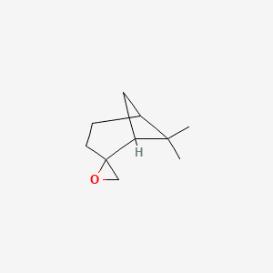 Spiro[bicyclo[3.1.1]heptane-2,2'-oxirane], 6,6-dimethyl- 분자 구조