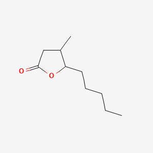 DIHYDRO-4-METHYL-5-PENTYLFURANONE 분자 구조