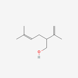 4-Hexen-1-ol, 5-methyl-2-(1-methylethenyl)- 분자 구조