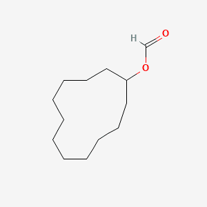 Cyclododecanol, formate 분자 구조
