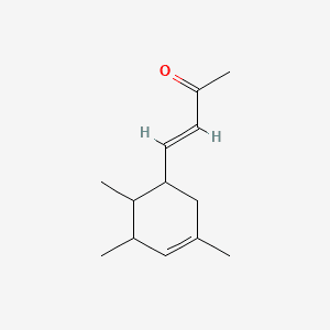 3-Buten-2-one, 4-(3,5,6-trimethyl-3-cyclohexen-1-yl)- 분자 구조