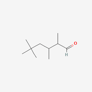 TETRAMETHYLHEXANAL 분자 구조