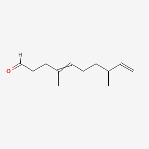 4,9-Decadienal, 4,8-dimethyl- 분자 구조