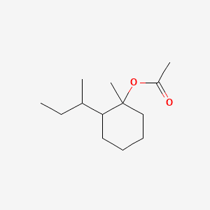 METHYL-METHYLPROPYL-CYCLOHEXYL ACETATE 분자 구조