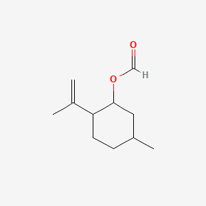 Cyclohexanol, 5-methyl-2-(1-methylethenyl)-, formate, [1R-(1.alpha.,2.beta.,5.alpha.)]- 분자 구조
