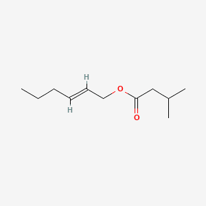 Butanoic acid, 3-methyl-, (2E)-2-hexen-1-yl ester 분자 구조