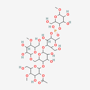 Starch, hydrogen phosphate acetate 분자 구조