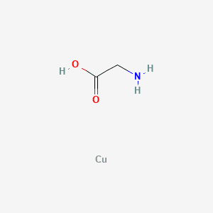 COPPER GLYCINATE 분자 구조