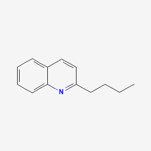 Quinoline, butyl- 분자 구조
