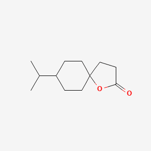 ISOPROPYL-1-OXASPIRODECANONE 분자 구조