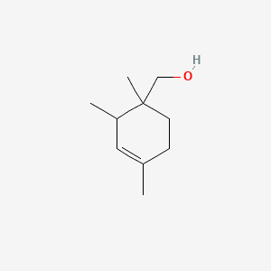 3-Cyclohexene-1-methanol, 1,2,4(or 1,3,5)-trimethyl- 분자 구조