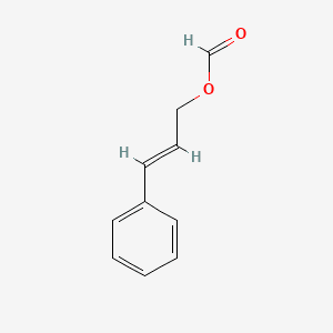 2-Propen-1-ol, 3-phenyl-, formate 분자 구조