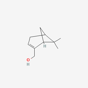 Bicyclo[3.1.1]hept-2-ene-2-methanol, 6,6-dimethyl- 분자 구조
