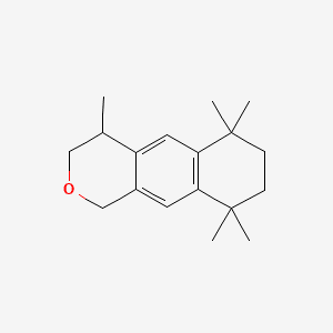 HEXAHYDRO-4,6,6,9,9-PENTAMETHYL-NAPHTHOPYRAN Estructura molecular