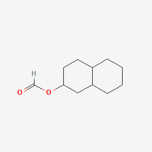 2-Naphthalenol, decahydro-, formate 분자 구조
