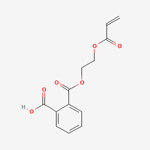 1,2-Benzenedicarboxylic acid, mono[2-[(1-oxo-2-propenyl)oxy]ethyl] ester 분자 구조