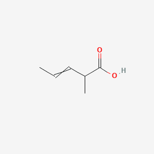 3-Pentenoic acid, 2-methyl- 분자 구조