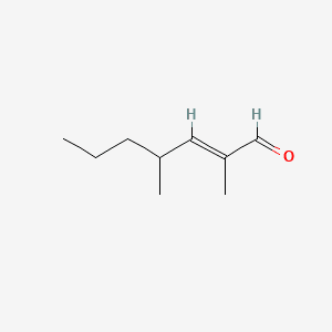2,6-Heptadienal, 2,4-dimethyl- 분자 구조
