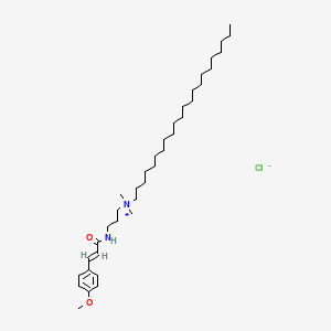 METHOXYCINNAMIDOPROPYL BEHENDIMONIUM CHLORIDE Molecular structure