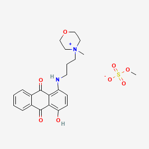 HYDROXYANTHRAQUINONEAMINOPROPYL METHYL MORPHOLINIUM METHOSULFATE Molecular structure