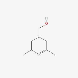 3-Cyclohexene-1-methanol, 3,5-dimethyl- 분자 구조
