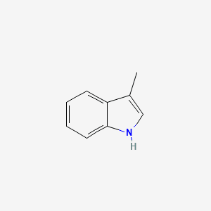 1H-Indole, 3-methyl- 분자 구조