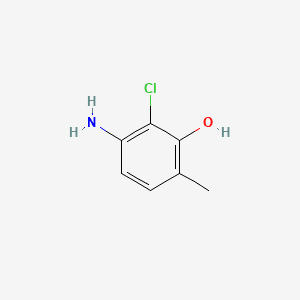 5-AMINO-6-CHLORO-O-CRESOL 분자 구조