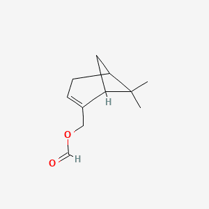 Bicyclo[3.1.1]hept-2-ene-2-methanol, 6,6-dimethyl-, formate 분자 구조