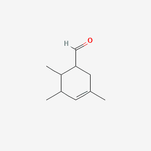 3-Cyclohexene-1-carboxaldehyde, 3,5,6-trimethyl- 분자 구조