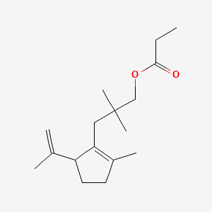 MUSK CYCLOPENTENYL PROPIONATE 분자 구조