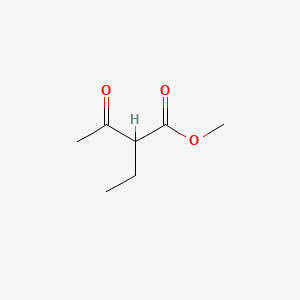 Butanoic acid, 2-ethyl-3-oxo-, methyl ester 분자 구조