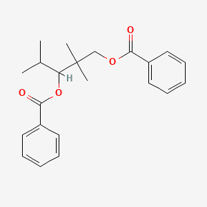 TRIMETHYLPENTANEDIYL DIBENZOATE 분자 구조