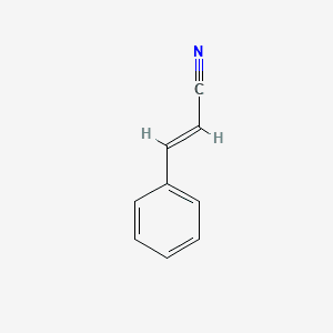 2-Propenenitrile, 3-phenyl-, (E)- 분자 구조