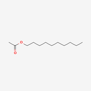 Acetic acid, decyl ester 분자 구조