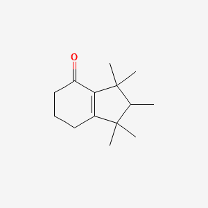 DIHYDRO PENTAMETHYLINDANONE 분자 구조