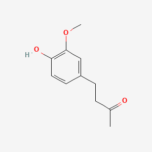 2-Butanone, 4-(4-hydroxy-3-methoxyphenyl)- 분자 구조