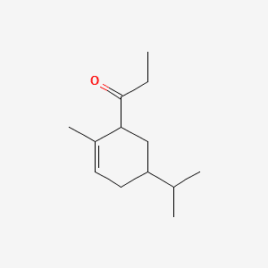 P-MENTHEN-6-YL-PROPANONE 분자 구조