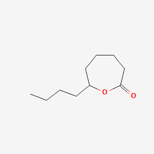 2-Oxepanone, 7-butyl- 분자 구조