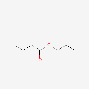 Butanoic acid, 2-methylpropyl ester 분자 구조