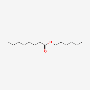 Octanoic acid, hexyl ester 분자 구조